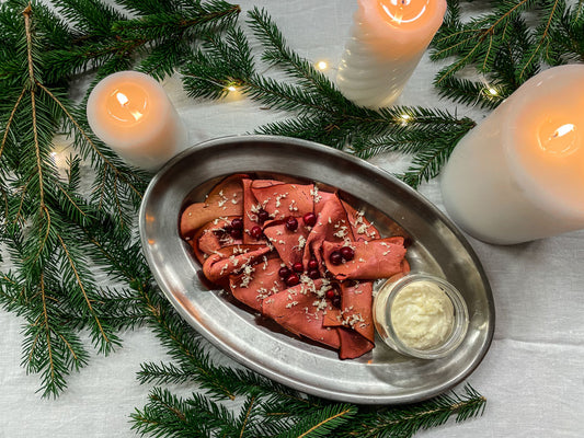 Paahtopaistia ja piparjuurimajoneesia   M G